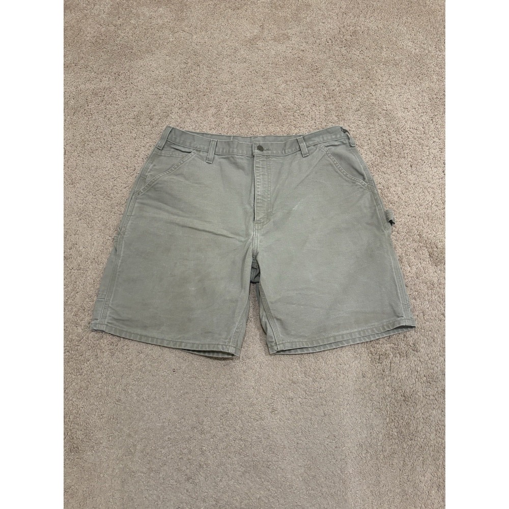 Vintage Carhartt Men's Baggy Carpenter Workwear Size 36 Shorts Brown B25 DES